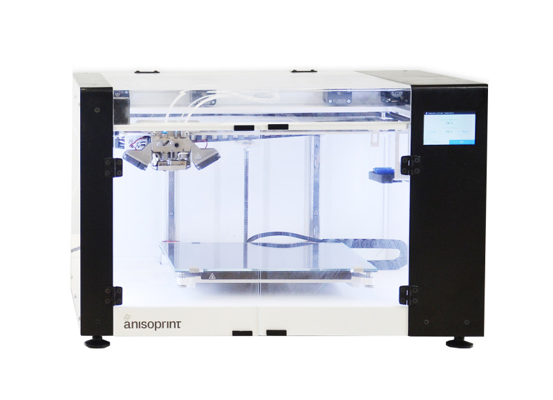 Anisoprint Composer A4 is an industrial continuous fiber 3D printer The Composer works both with the patented CFC technology